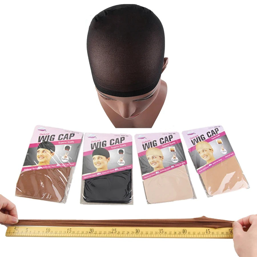 Premium Wig Caps - Set of 2 (Brown)