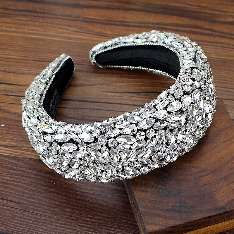 Sparkling Crystal Gem Headband for Luxury Bridal Hair
