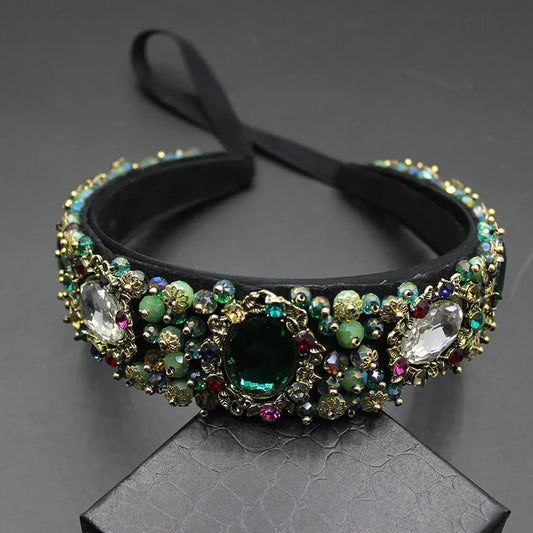 Elegant Crystal Gem Headband