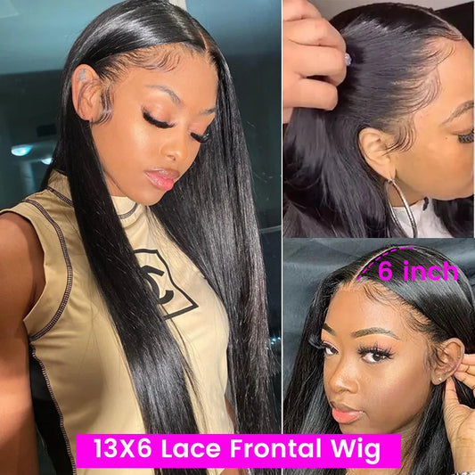 18 Inch Lace Front Human Hair Wig, 180 Density