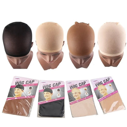 Premium Wig Caps - Set of 2 (Brown)